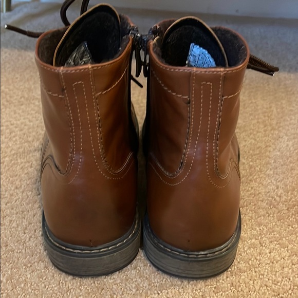 Bruno Marc NY “Philly” Synthetic Leather Brown Boots - Picture 3 of 10